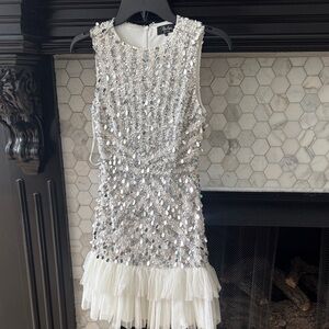 Parker Black Sequin Embellished Dress